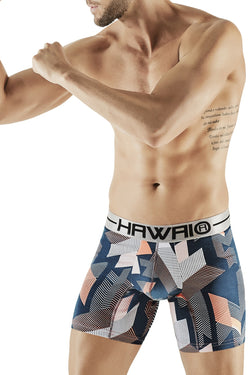 Hawai Orange Psychedelic Geo-Print Boxer Brief thumbnail 1