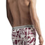 Hawai Red Abstract Psychedelic Print Boxer Brief