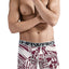 Hawai Red Abstract Psychedelic Print Boxer Brief