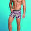 Hawai Red Abstract Psychedelic Print Boxer Brief