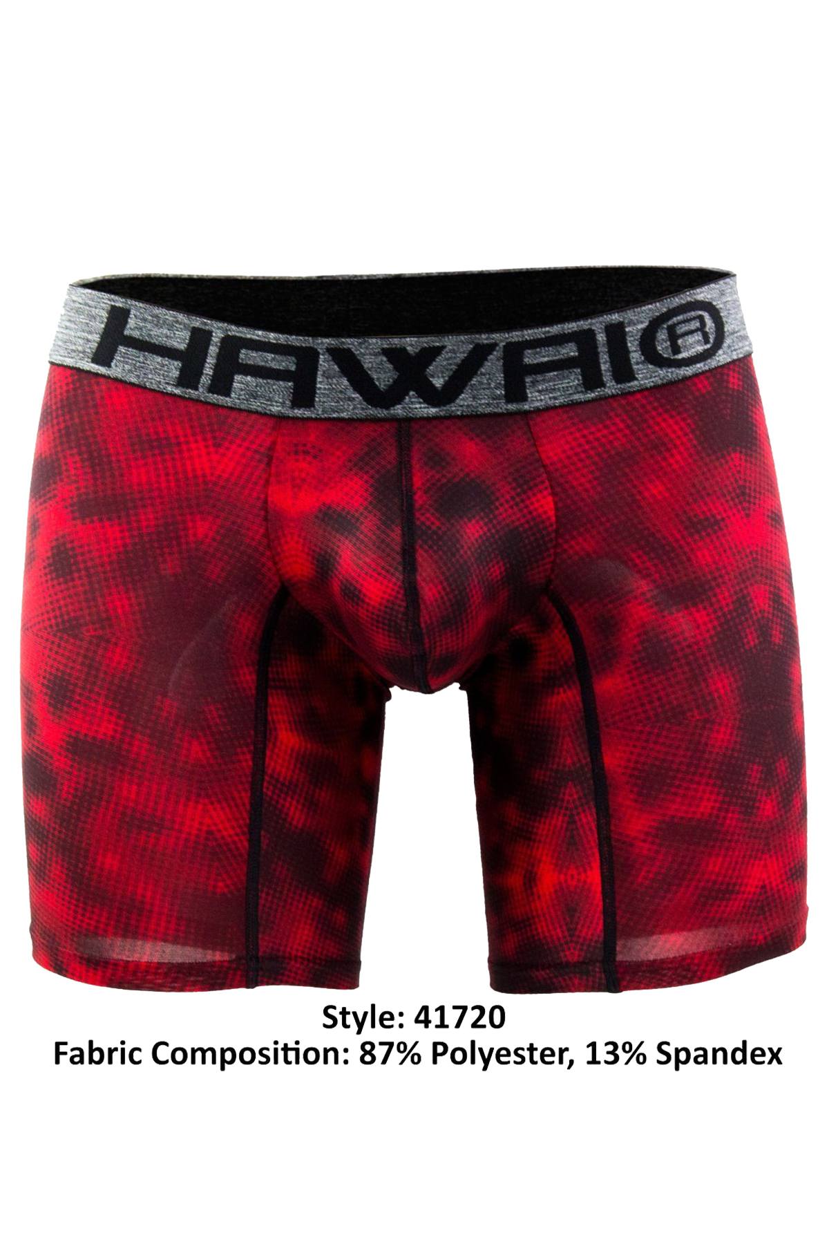 Hawai Red Burn Blur Boxer Brief
