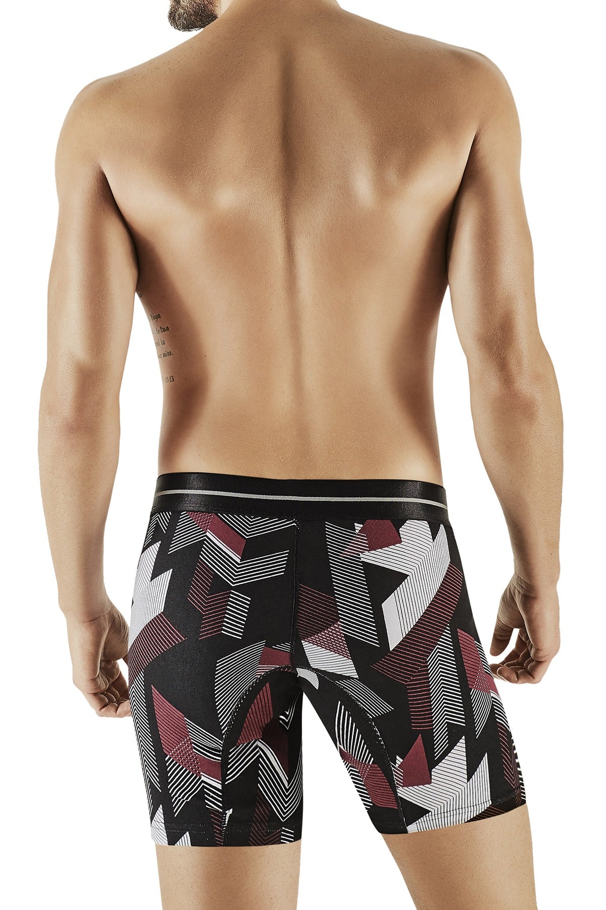 Hawai Red Psychedelic Geo-Print Boxer Brief
