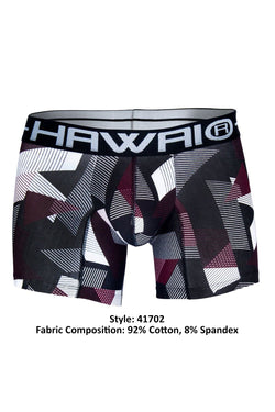 Hawai Red Psychedelic Geo-Print Boxer Brief thumbnail 4