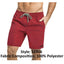 Hawai Red Solid Drawcord Swim Short