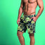 Hawai Yellow Tropical Printed Boardshort