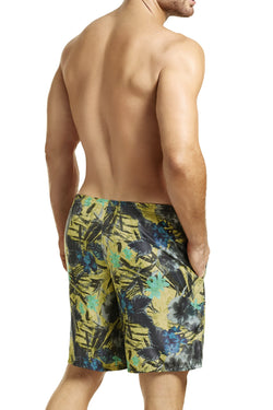 Hawai Yellow Tropical Printed Boardshort thumbnail 2