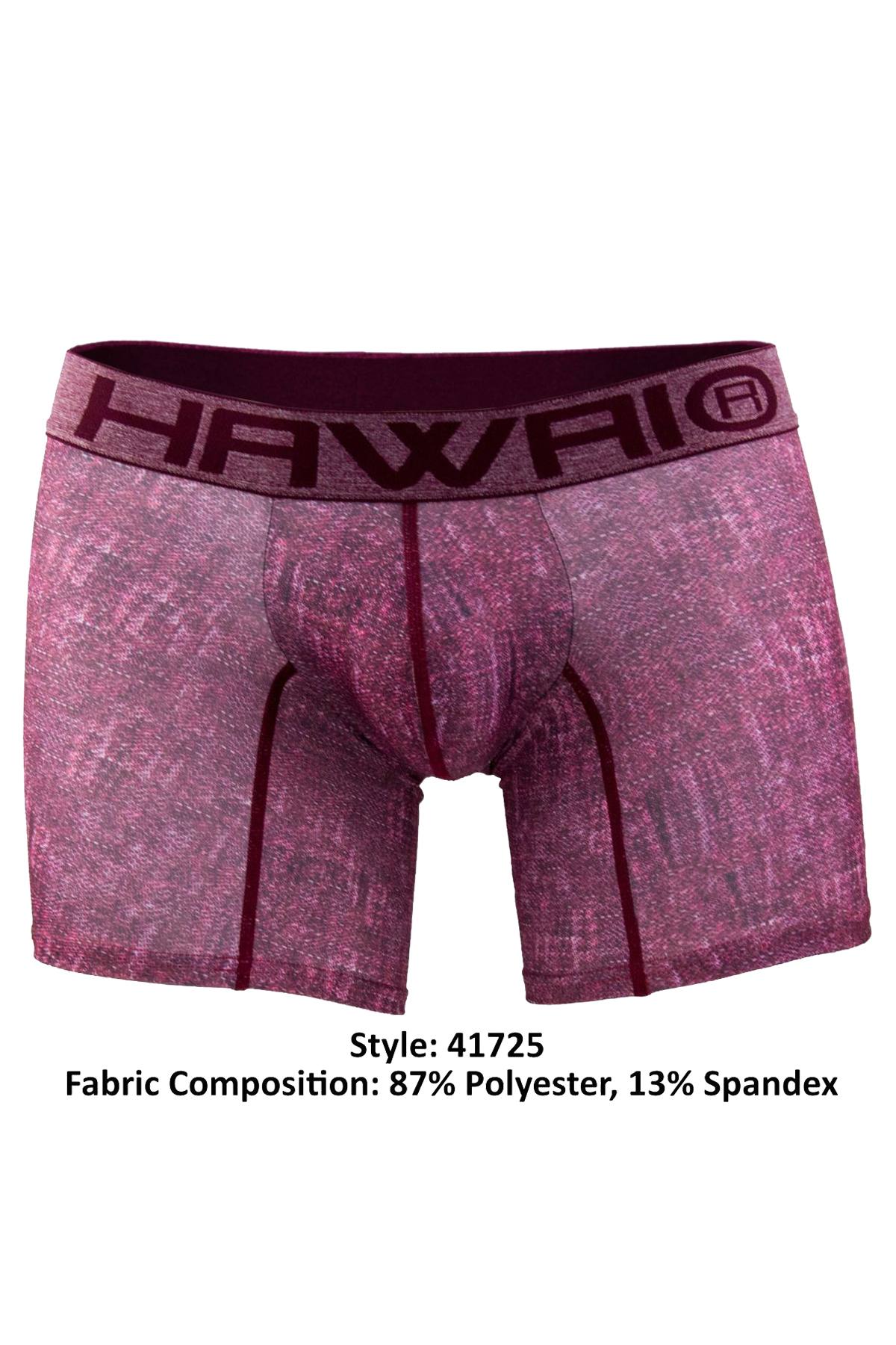 Hawaii Red Denim-Print Boxer Brief