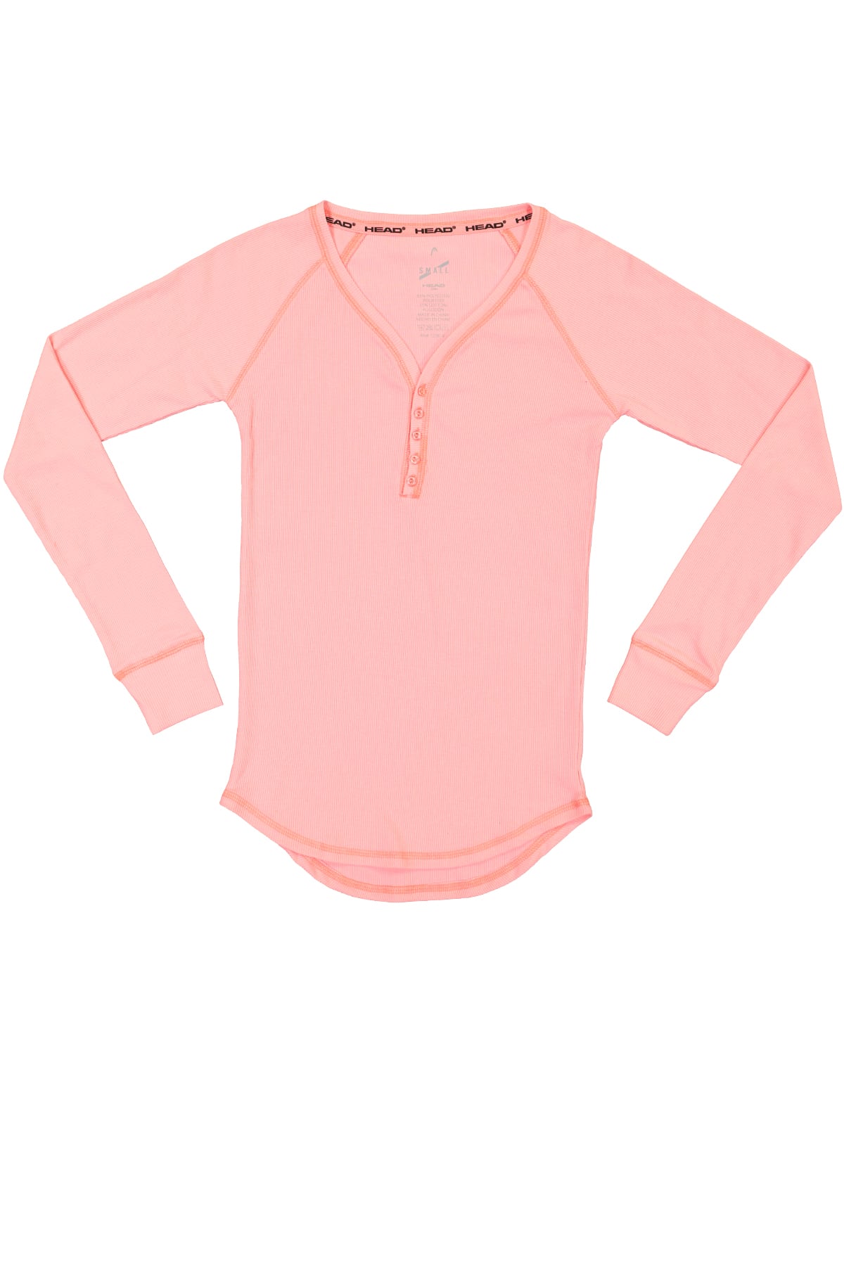 Head 2pc Fairisle & Salmon Rose Henley Pajama Set