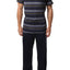 Head Blue & Multi Stripes Ultra Soft Lounge Set