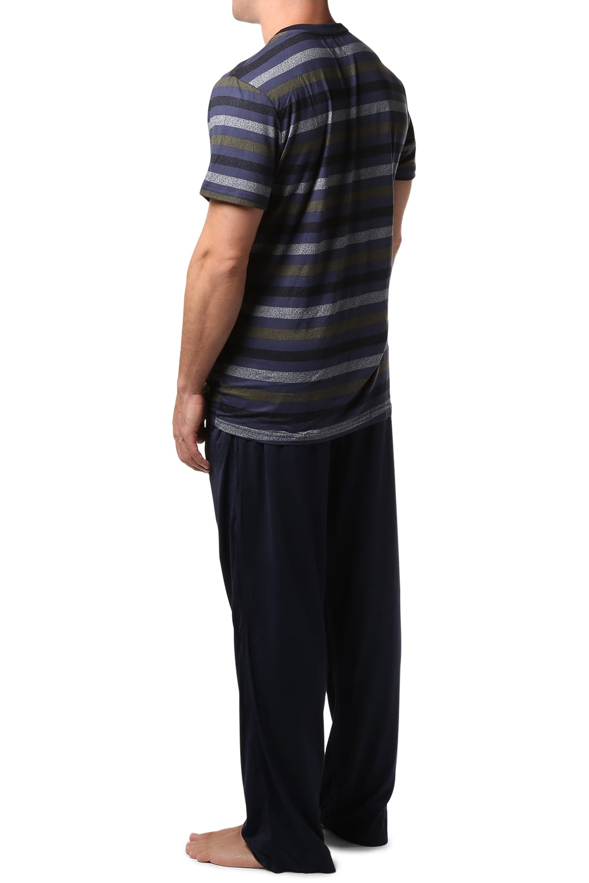 Head Blue & Multi Stripes Ultra Soft Lounge Set