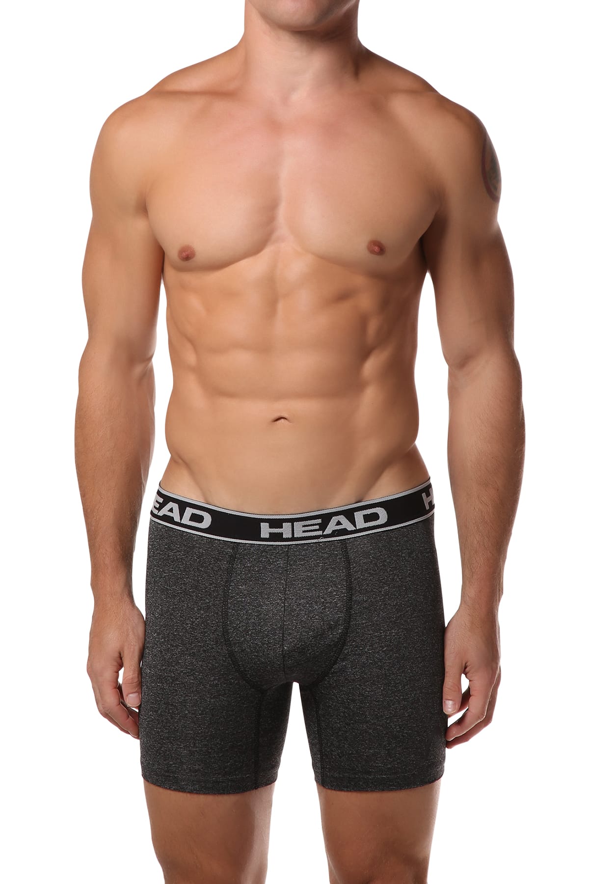 Head Dark Grey Marl Boxer Brief