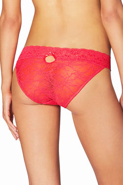 Heidi By Heidi Klum Neon-Flamingo Stretch Keyhole Bikini thumbnail 3