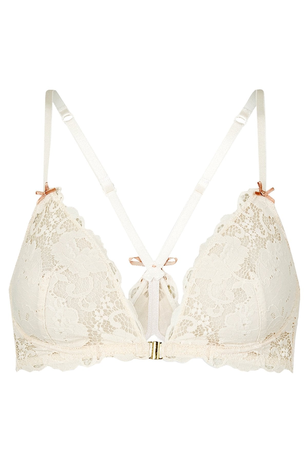 Heidi Klum Intimates Gardenia/Scallop-Shell Made-in-Eden Demi Wire Bralette