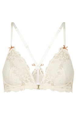 Heidi Klum Intimates Gardenia/Scallop-Shell Made-in-Eden Demi Wire Bralette thumbnail 4