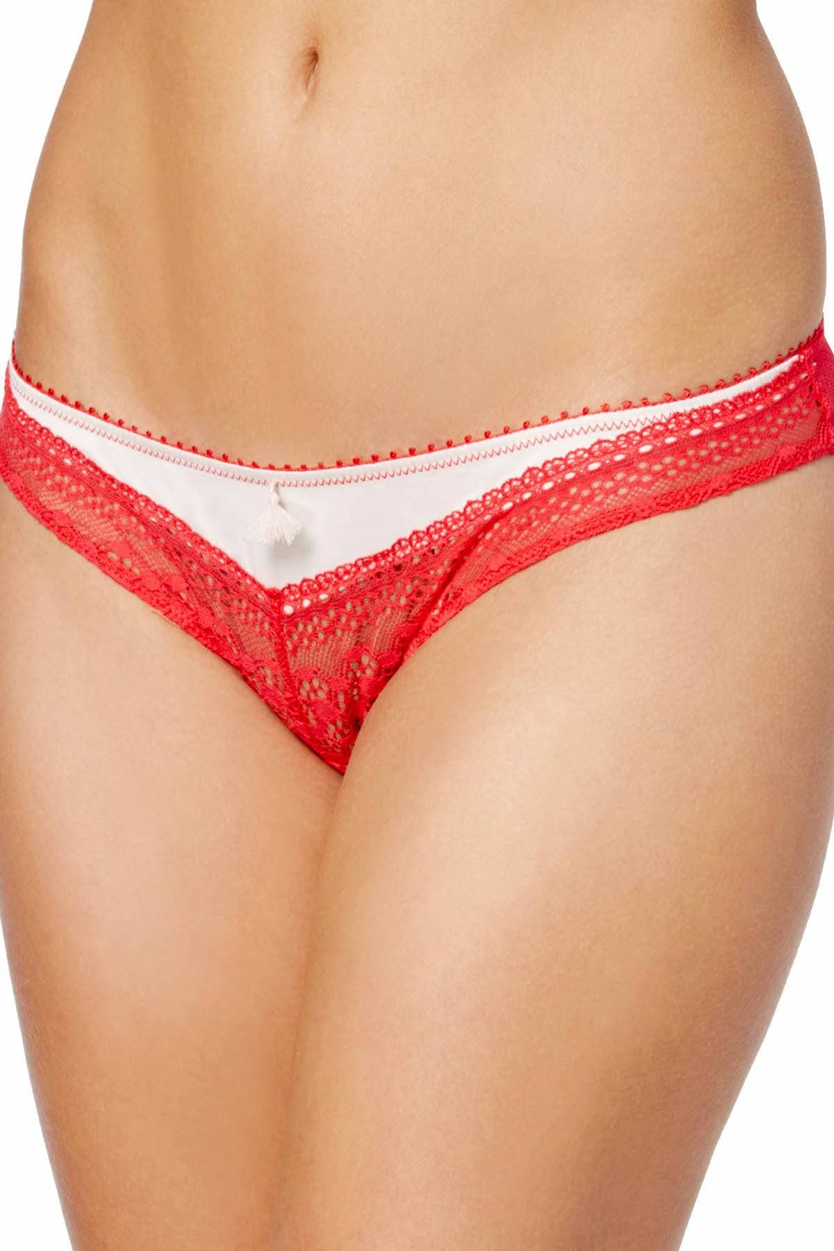 Heidi Klum Intimates Red-Hot Scallop-Shell Bikini Brief