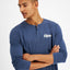 Heroes Motors Classic Seven Graphic Long-sleeve Henley Shirt Blue