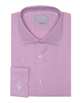 Hickey Freeman Men's Contemporary-fit Dobby-stitch Dress Shirt