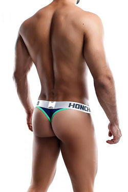 Honcho Navy/Green Contrast-Trim Thong thumbnail 2