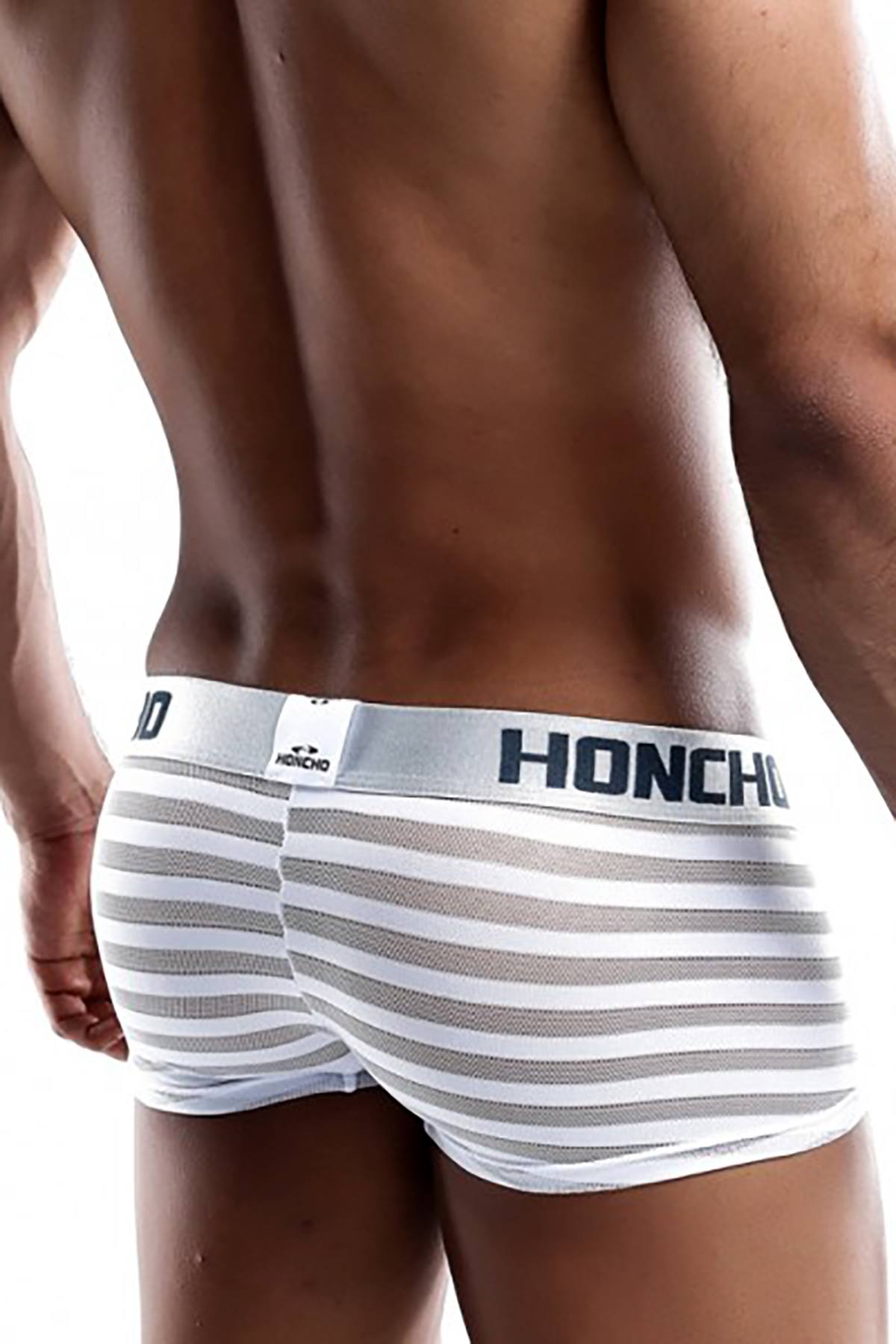 Honcho White Sheer-Stripe Trunk