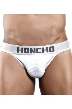 Honcho White Striped Thong thumbnail 1