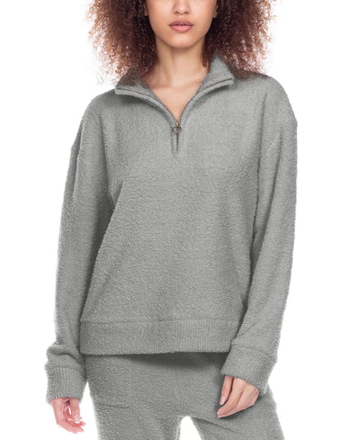 Honeydew Comfort Queen Loungewear Quarter-zip Pullover Clay