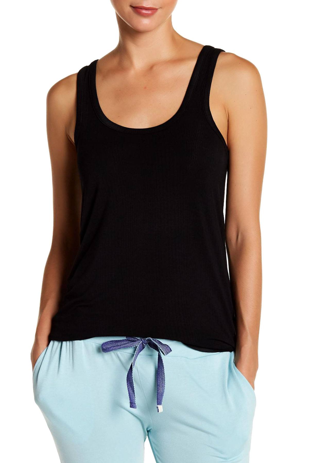 Honeydew Intimates Black All-American Rib Tank
