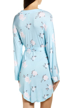 Honeydew Intimates Blue/Blushing-Floral All-American Robe thumbnail 2