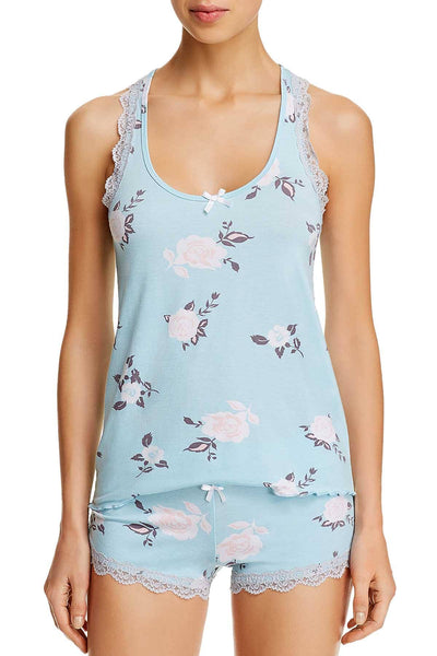 Honeydew Intimates Blue Blushing Floral All American Shortie Set