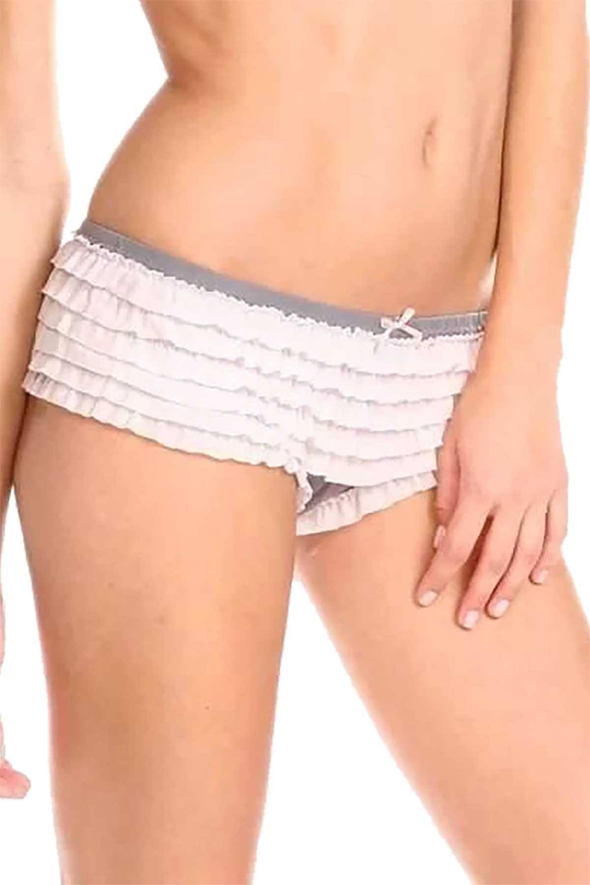 Honeydew Intimates Chai Mesh Ruffle Rumba Hipster