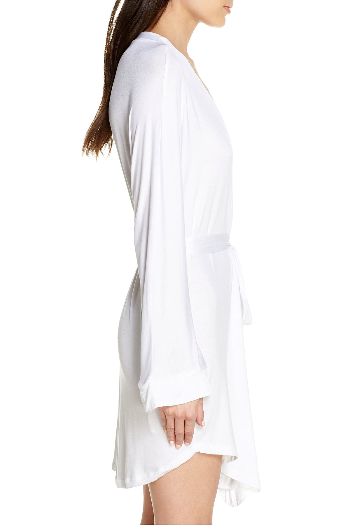 Honeydew Intimates White 'Wifey' Rayon Short Robe