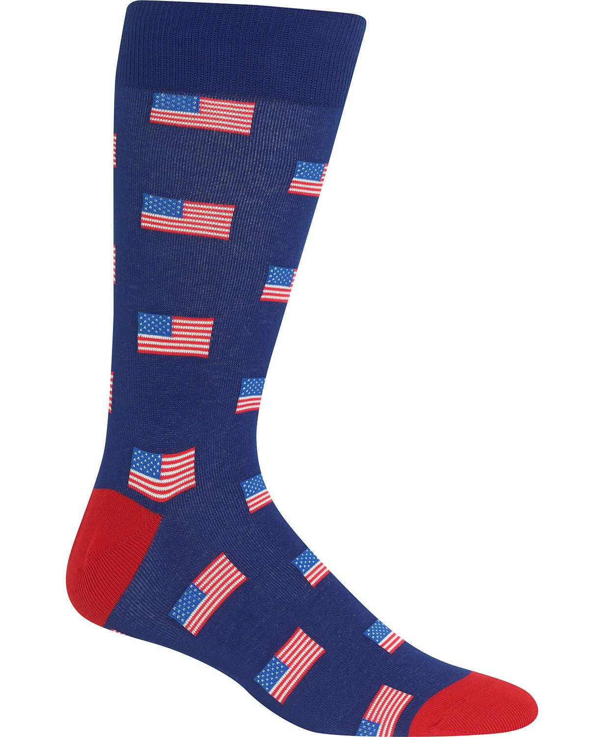Hot Sox Socks American Flag Crew Dark Blue