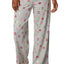 Hue Light Heather-Grey Novelty Kiss Lips Print Pajama Pant