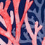 Hue Printed Kimono Wrap in Flower Pop Medieval Blue