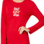 Hue Red/Black Graphic T-Shirt & Fuzzy Slipper Socks 2-Pc Set