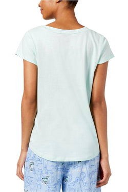 Hue Solid Brook-Green Pleated Modal Pajama Top thumbnail 4