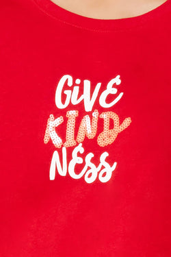 Hue Tango Red Graphic 'Give Kindness' Tee thumbnail 2