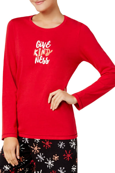 Hue Tango Red Graphic 'Give Kindness' Tee