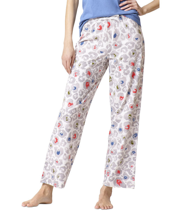 Hue animal Crunch Modern Classic Pj Pajama Pants Gardenia