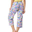 Hue floral Modern Classic Pj Capri Pajama Pants Faded-denim