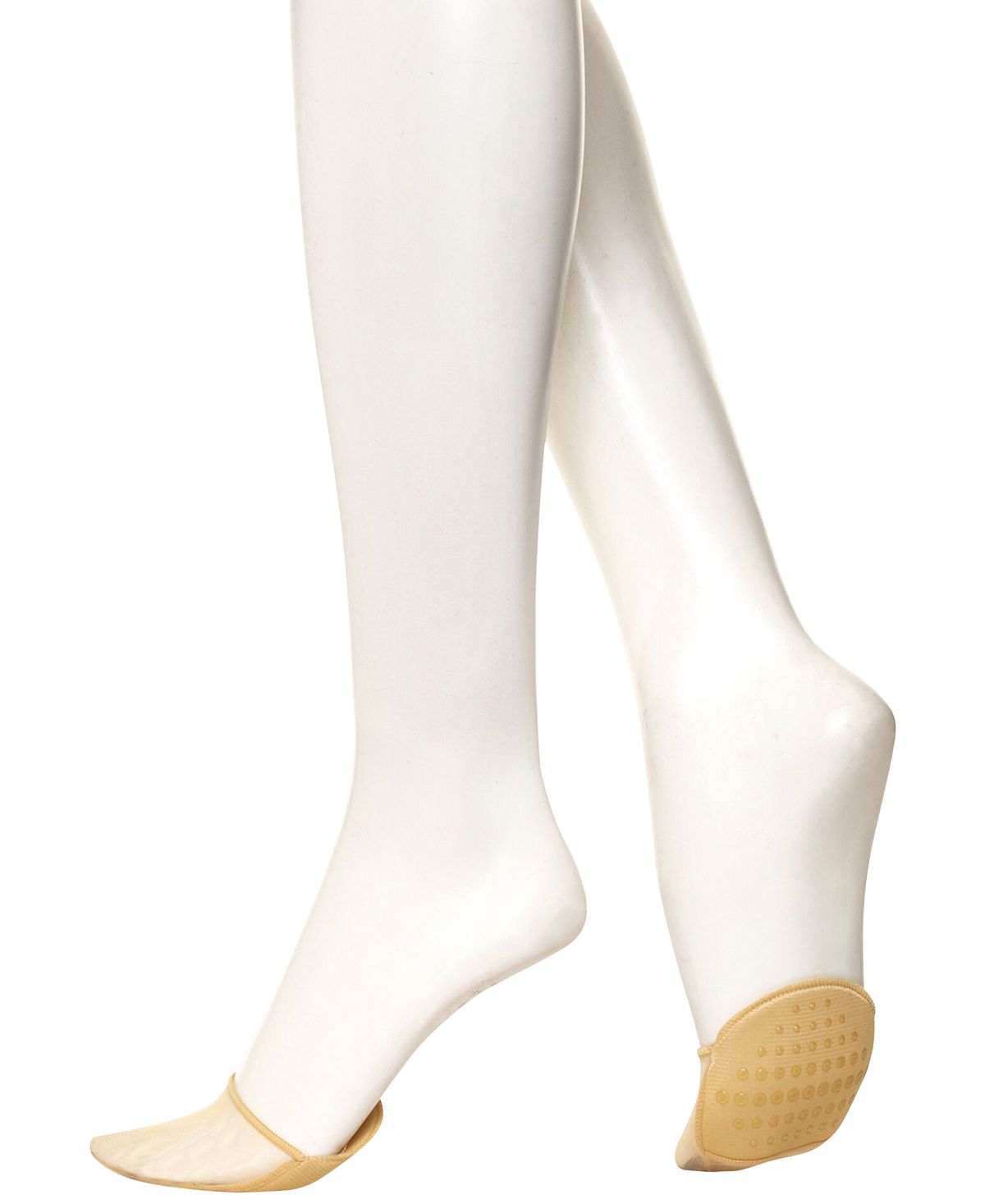 Hue wo Sheer Toe-cover Liner Socks Pale Beige