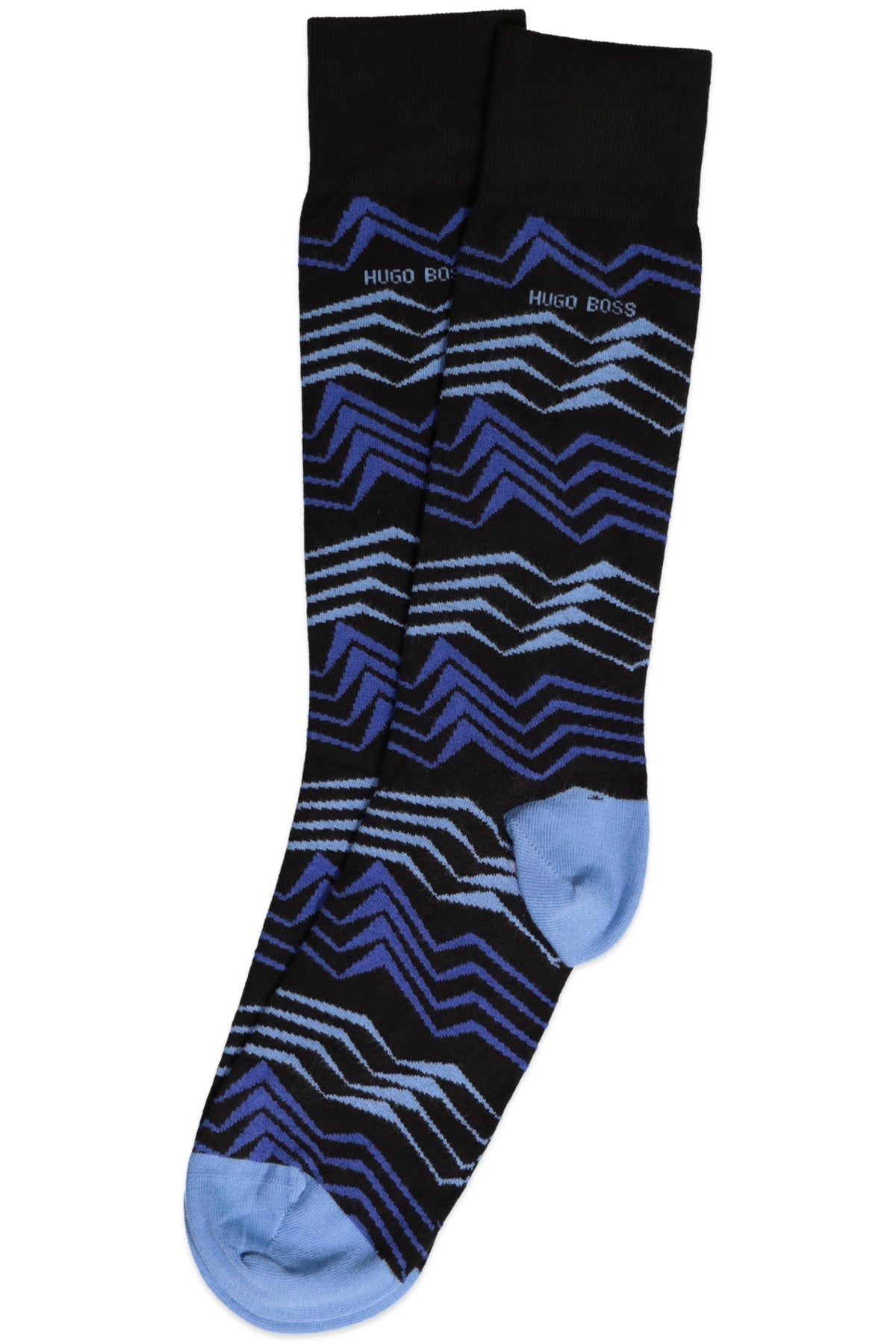 Hugo Boss Blue Zig-Zag Sock