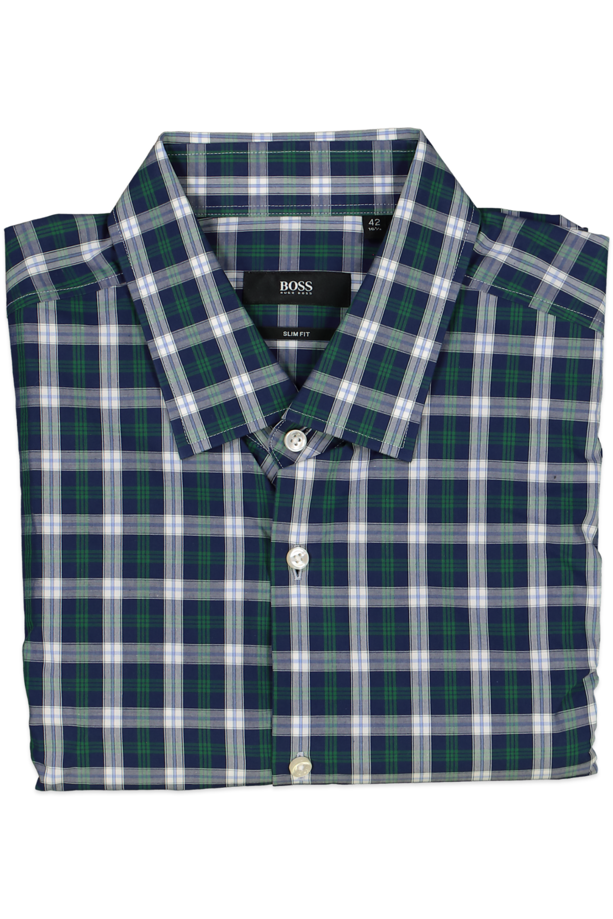 Hugo Boss Contemporary Windowpane Regular Fit Dress Shirt Green
