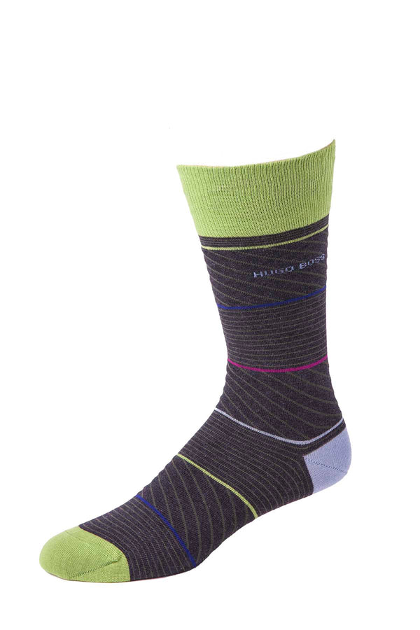 Hugo Boss Lime Combed Cotton Sock
