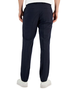 Hugo Boss Slim-fit Super Flex Stretch Micro-check Suit Pants Navy Micro thumbnail 2