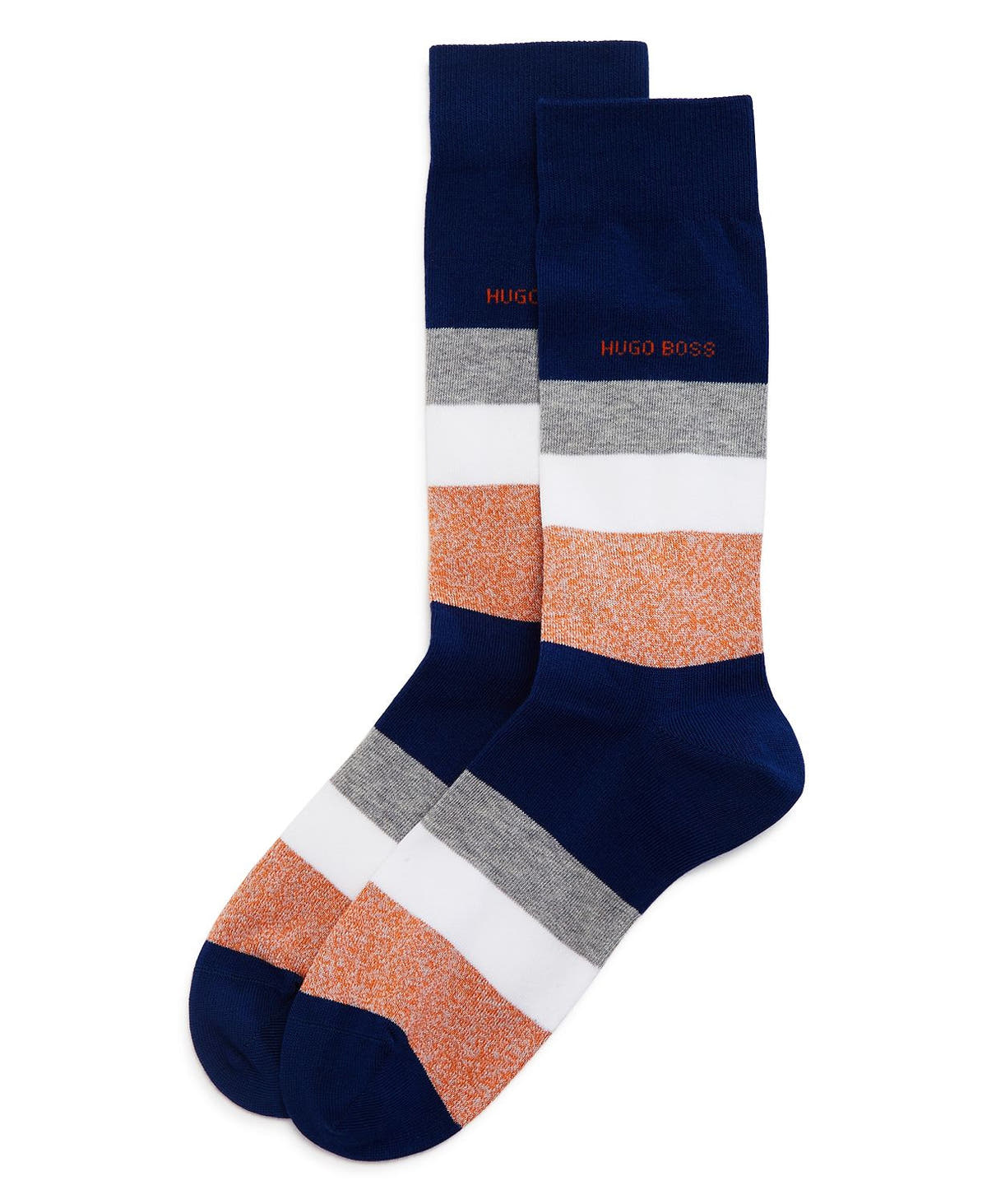 Hugo Boss Striped Socks Dark Blue