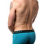 Hugo Boss Turquoise Logo Waistband Stretch-Cotton Trunks