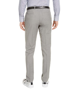 Hugo Modern-fit Stretch Light Gray Sharkskin Suit Pants Light Grey thumbnail 3
