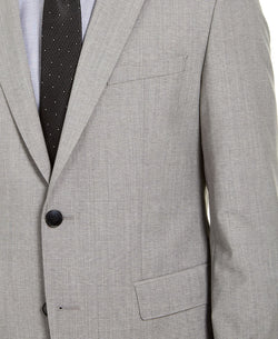 Hugo Modern-fit Stretch Suit Separate Jackets Light Grey Sharkskin thumbnail 4