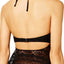 Hula Honey Black Little Wild One Crochet Keyhole Tankini Top