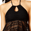 Hula Honey Black Little Wild One Crochet Keyhole Tankini Top
